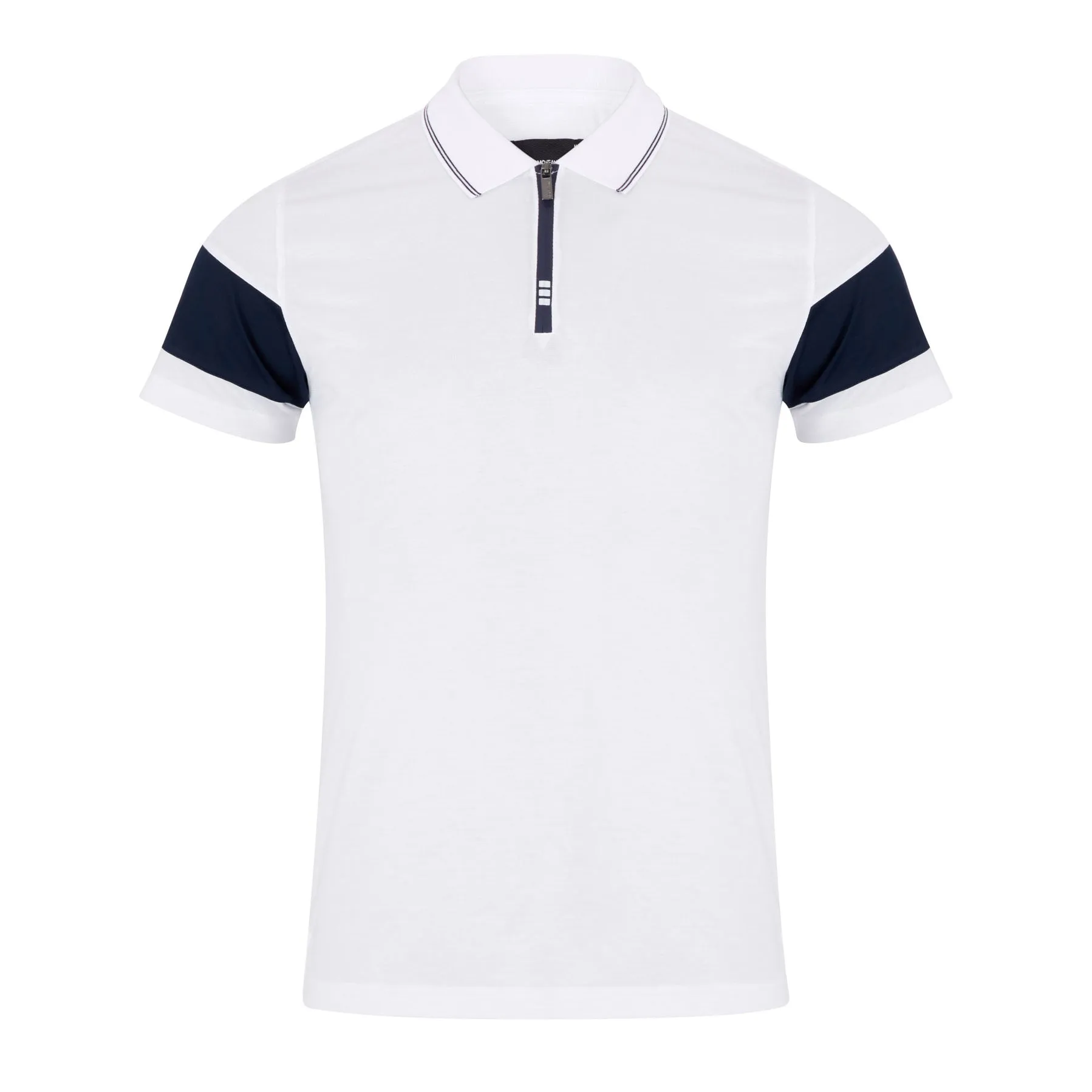 White Short Sleeve Knit Polo