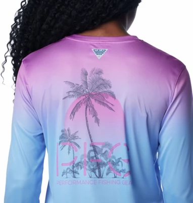 Women's Columbia PFG Tidal Palm Rise Long Sleeve Shirt