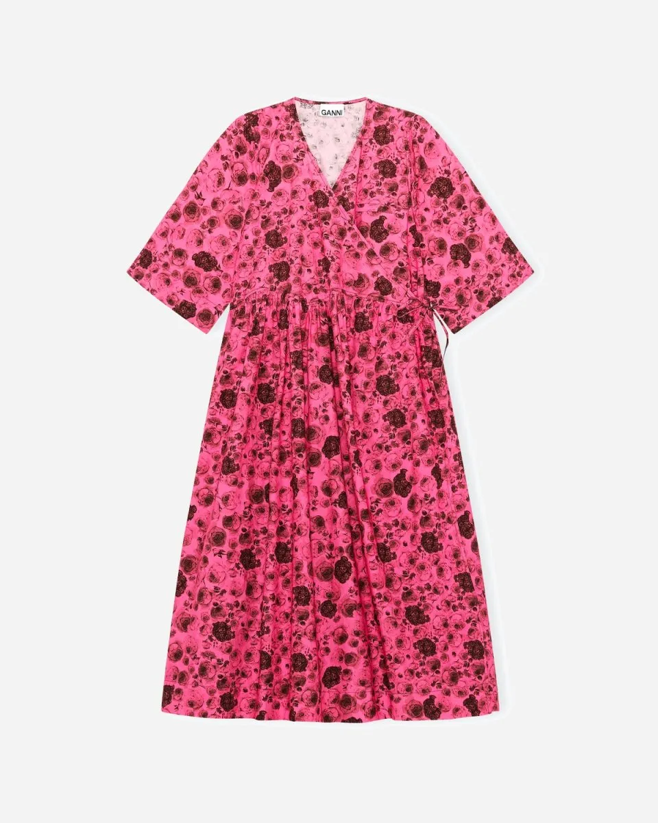 Wrap Dress - Shocking Pink