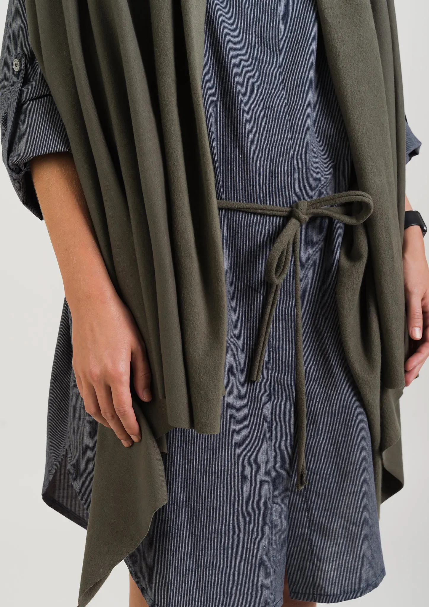 Wrap SEIS OPEN RI + Hemp SHIRT DRESS