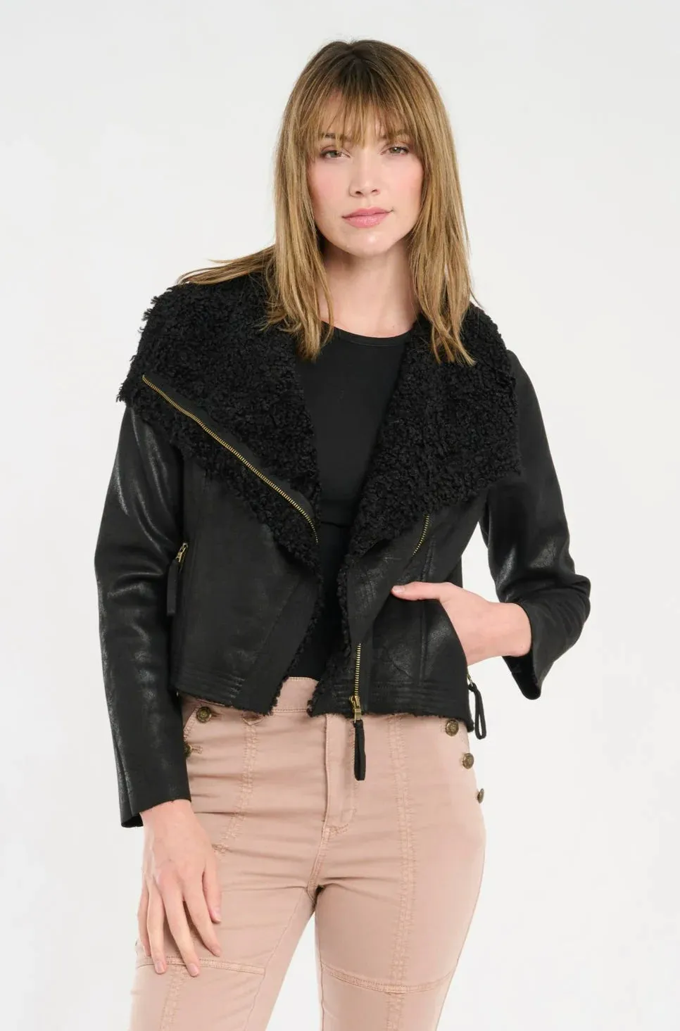 Wylder Shearling Jacket - Black