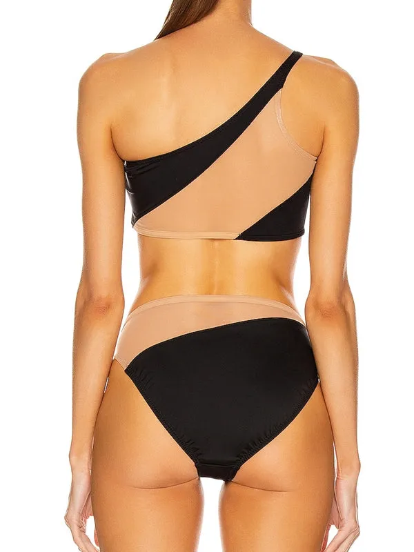 ZASUWA Female Tailoring Sheer Mesh Bikini Set